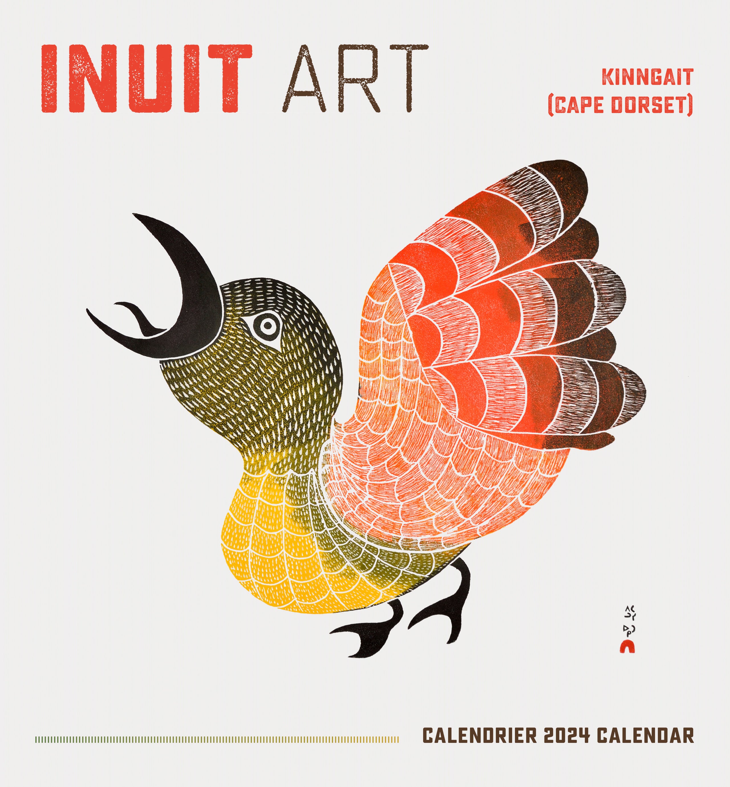 Inuit Art Kinngait 2024 Mini Wall Calendar The Dennos Museum Store